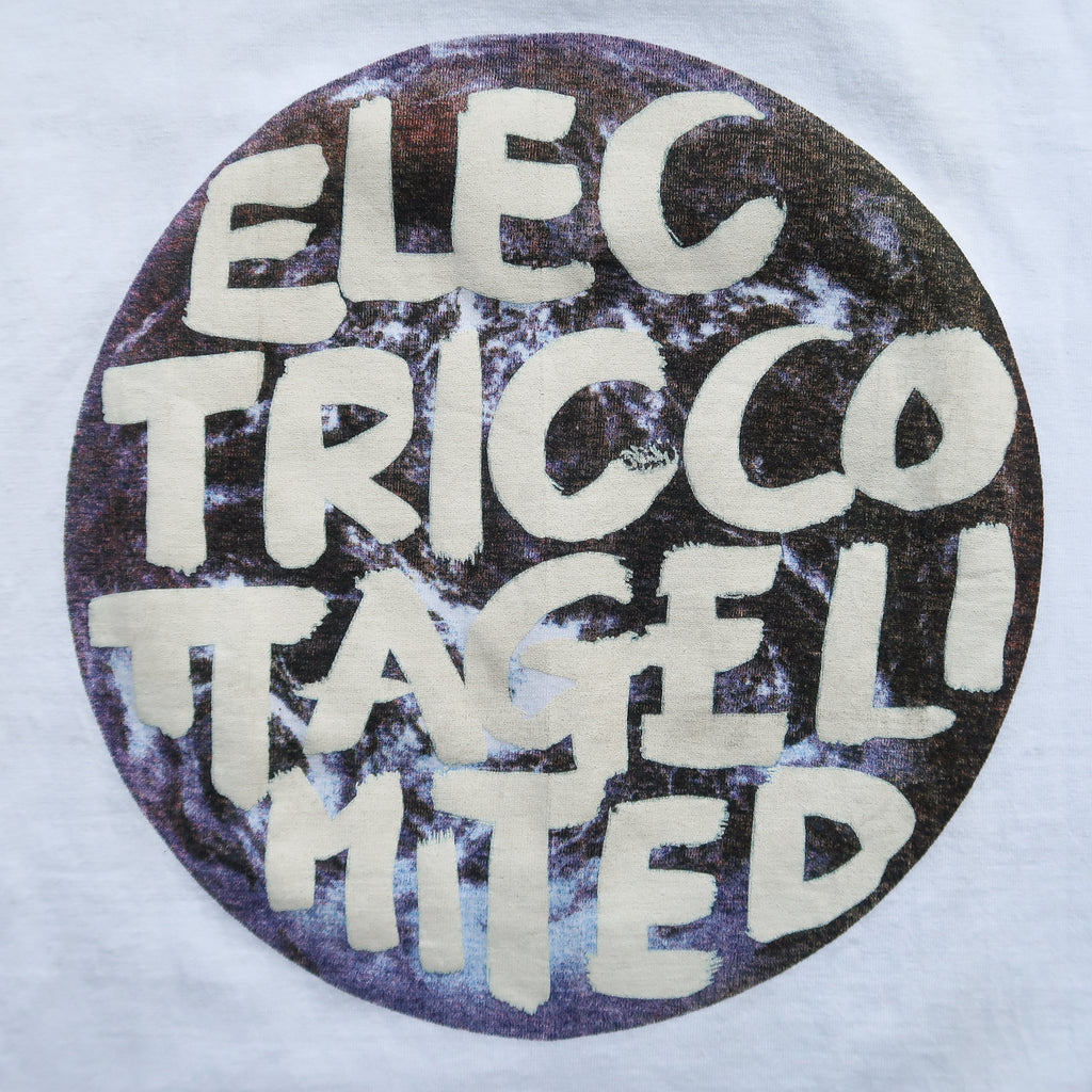Electric Cottage – Earth T-Shirt White/White Script (2001 