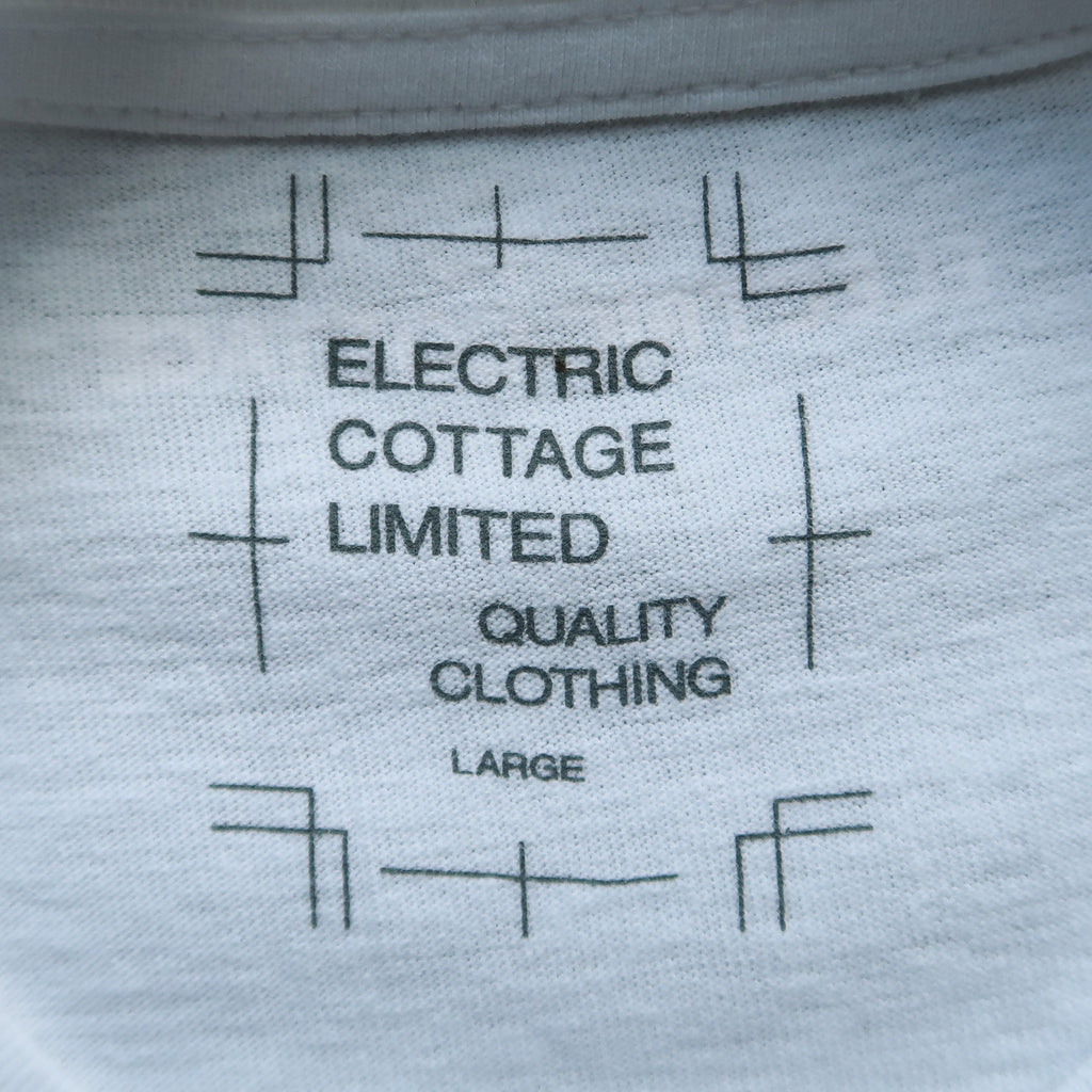 Electric Cottage – Earth T-Shirt White/White Script (2001
