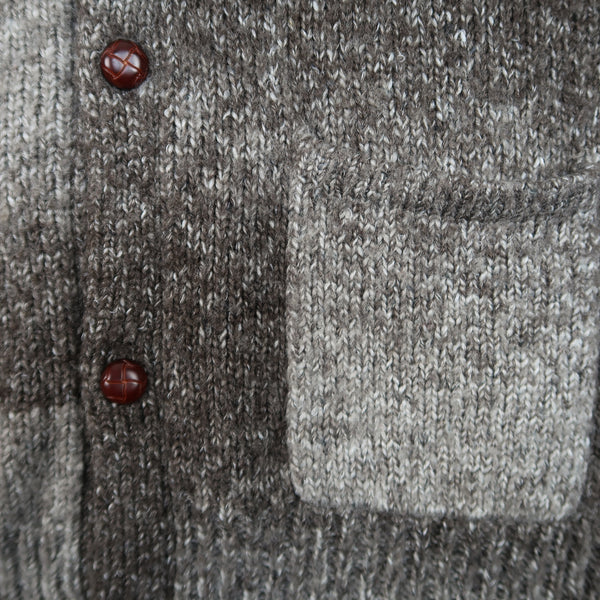 Gradient Shawl-Collar Knit