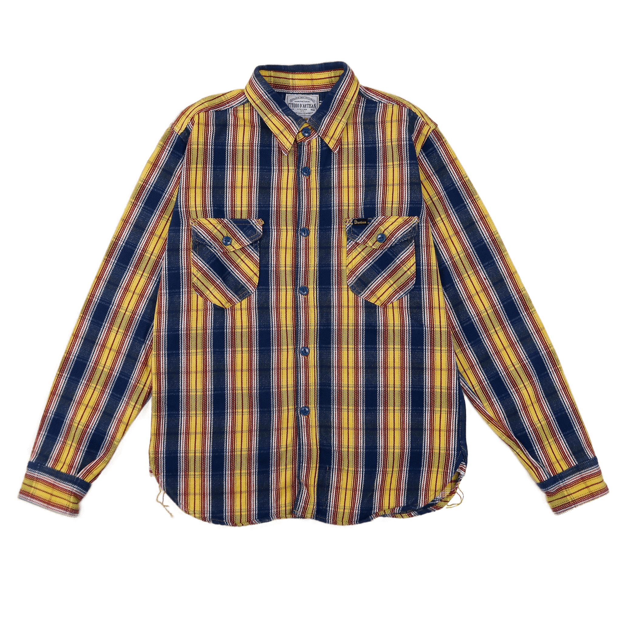 Tartan Check Shirt (Yellow/Blue/Red)