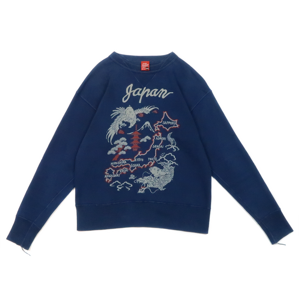 Japan Map Crewneck Sweatshirt