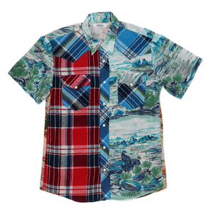 Mismatched Patchwork Aloha Shirt