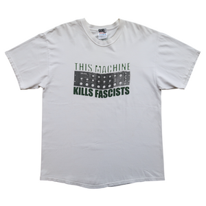 This Machine Kills Fascists T-Shirt Green Graphic (2001)